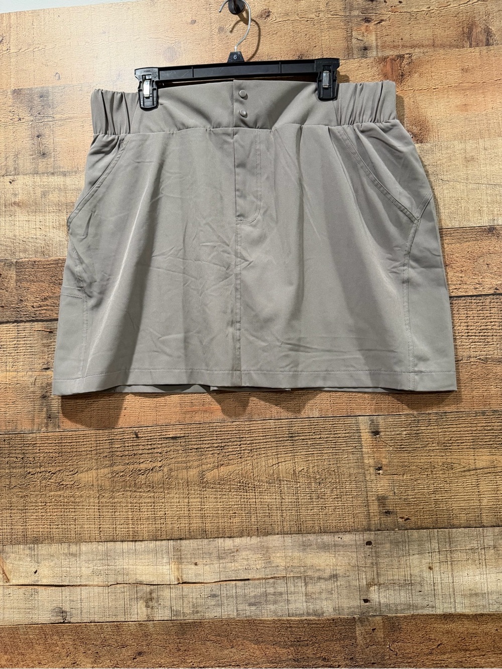 RBX Women’s Pullon Taupe Skort with Elastic Waist Size XL